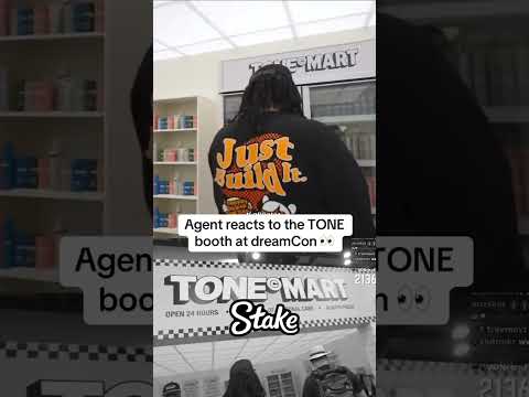 Agent reacts to the TONE booth at dreamCon 👀 #agent00 #shorts