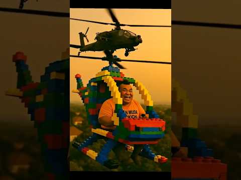 BIKIN helicopter & tank LEGO buat balas mereka 😡 #viral #trending #hotnews #trendingtopik #lego