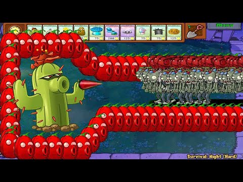 Plants vs Zombies - 99 Gatling Pea vs Winter Melon vs 999 Zombies 