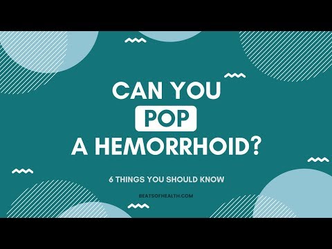 Can You Pop Your Hemorrhoids?| Best Hemorrhoids &...