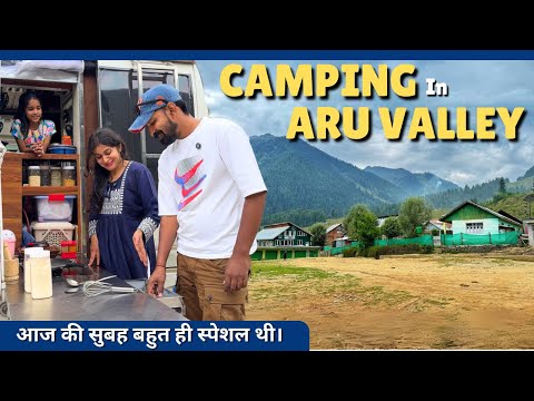 Ep-09-CARAVAN CAMPING IN ARU VALLEY😍🫶🏻KASHMIR ROAD TRIP IN CARAVAN 🚐@Ghumakkadbugz