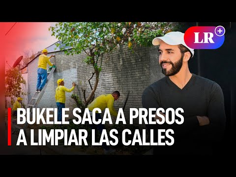 Nayib Bukele: Presos de El Salvador salen a limpiar las calles bajo custodia