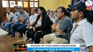 Sindicato de Circos señala irregularidades en carpa de show de animatrónicos