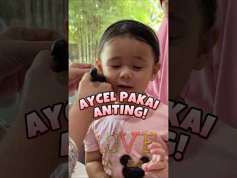 Aycel gak nangis dipakein anting 😍 #aycel #istivemusab