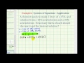 Mixing Solutions and Concentrations