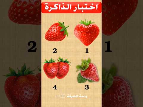 اقوى اختبار للذاكرة | اختبر قوة ذاكرتك#26