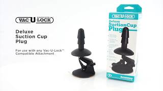 video Přísavka s kolíkem Deluxe Suction Cup Plug pro systém Vac-U-Lock
