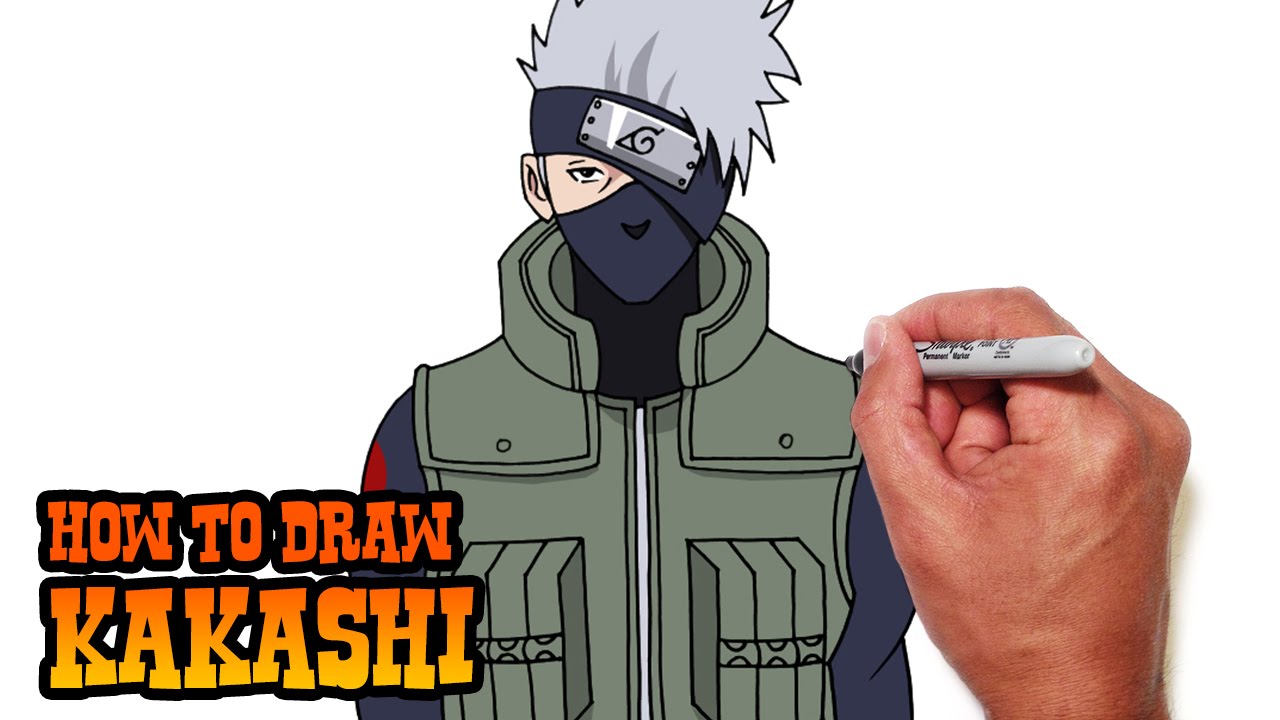 How to Draw Kakashi - Naruto Shippuden