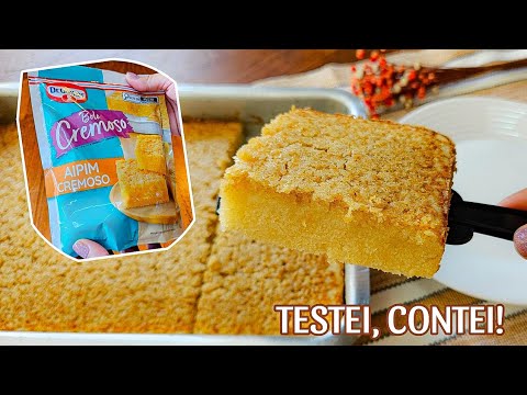 TESTEI O BOLO DE AIPIM CREMOSO DA DR OETKER E ME SURPREENDI. TESTEI, CONTEI!🤩😋