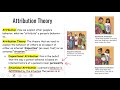 Attribution Theory and Biases