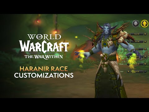 Haranir Race Customization Options in The War Within - Hair Highlights, Fur, Feet, Tusks & More