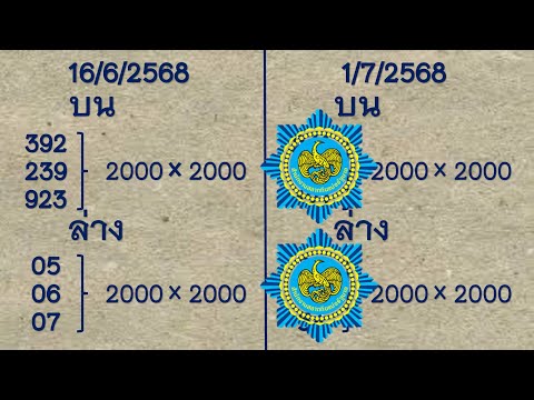 ได้แล้ว!! ตามได้แล้ว งวดก่อนให้ 392-06 ตรงเป๊ะๆ งวดวันที่ 1 กรกฎาคม 2568