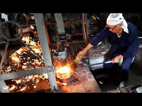 日本刀ができるまで、1000本以上の日本刀を作り続けてきた75歳の刀匠
