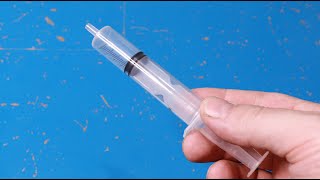 Do not throw away the disposable syringe!