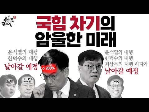 국힘 차기 암울하다! 내란에서 자유롭지 못한 최상목 이창용