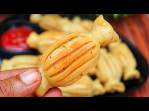 बच्चों और बड़ों को पसंद आने वाले खस्ता टॉफी समोसे 😋