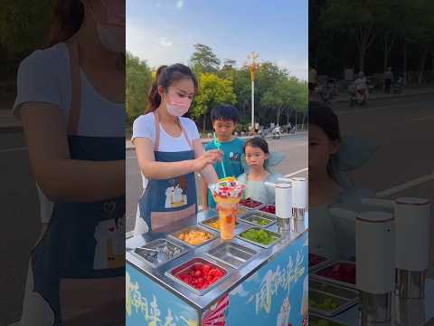 🥰 Satisfying with street food 🥳 #streetfood #satisfying #satisfyingvideo