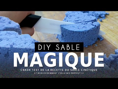 Fabriquer du sable magique (kinetic sand)