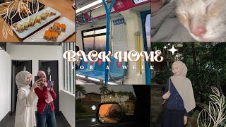 back home from uni for a week