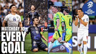 Goal by Goal 🍿 – The final day of Round 3! | Every Goal – MD 10 | AFC Asian Qualifiers™ Road To 26