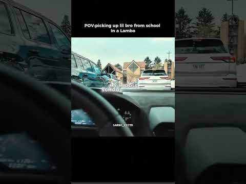🚗 Picking Up My Brother From School in a LAMBORGHINI! 😱🔥 | School Pickup POV