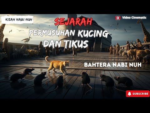 Kisah Permusuhan Kucing dan tikus di atas kapal Nabi Nuh AS