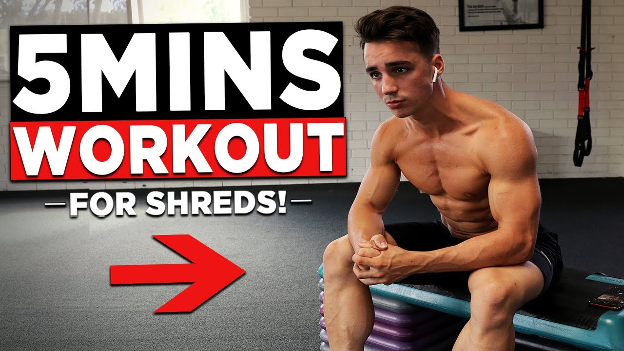 5 min bodyweight workout (shredded home workout) - Fraser Wilson