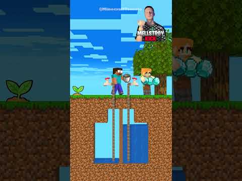 New Take The Water Challenge- Poor Herobrine vs Greedy Alex #minecraftshorts #fyp