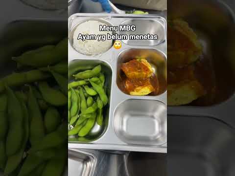 Menu MBG Ayam Yang belum menetapkan alias Telur 😄 #mbg