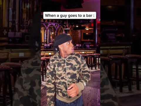 When a guy goes to a bar at the top of a restaurant :