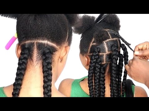 😲 Simple And Affordable Braid Hairstyles For Simple girls / NEAT WAY TO PART YOUR HAIR AS BEGINNERS/