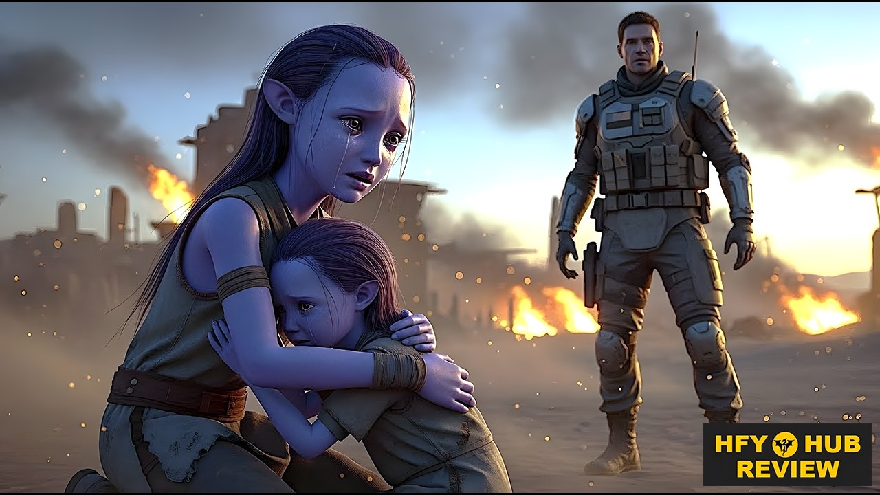 Please Don’t Take My Sister… Take Me Instead! Alien Girl Begged in the Dust