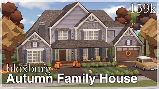 Bloxburg - Big Autumn Family House Speedbuild 🍂 (exterior) | Roblox
