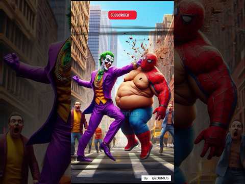 Fat Superheroes Gets Dumped💔 Joker Cheats 😱 | Spidey's Revenge! 🔥 #spiderman #joker #shorts