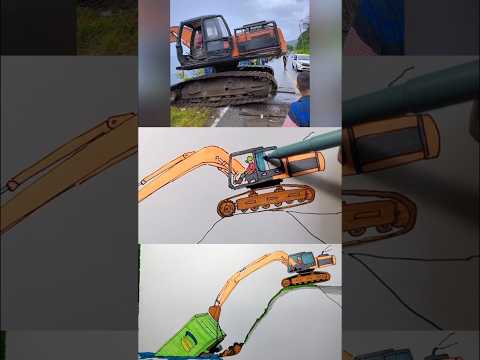 angkut truk tenggelam di danau #excavator #truk #truckvideo #trukid #trukberubahbentuk #trukoleng