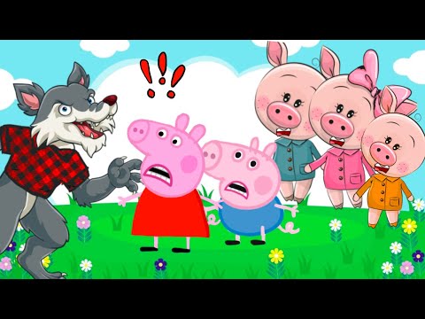 ⭐ Los TRES CERDITOS con Peppa Pig 🐷✨ Cuentos Infantiles en Español