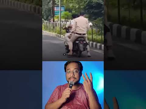Helmet na pehenne ka challan kara fir Khud kanun ki dhajjiya udayi | Follow Law & Drive safe #shorts