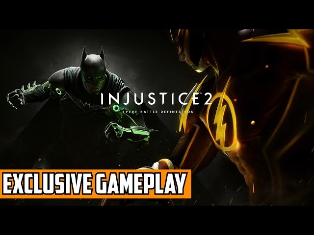 Injustice 2 Gameplay Exclusive Multiplayer w/ super hero special moves