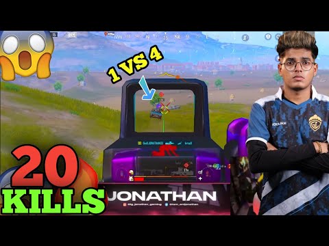 20 Kiils 💥 Finnally I Am Back | Jonathan Is Back #bgmi #jonathangaming #hrsunny