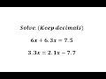 Solving Equations and Rounding