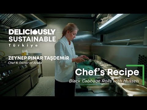 Cooking İstanbul’s Colours: Black Cabbage Rolls with Mussels by Zeynep Pınar Taşdemir