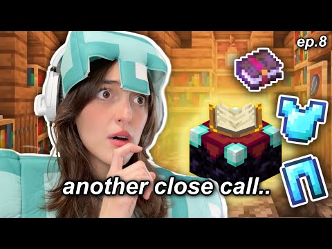 dumb girl almost ends the series (and finally ENCHANTS) in Minecraft HARDCORE