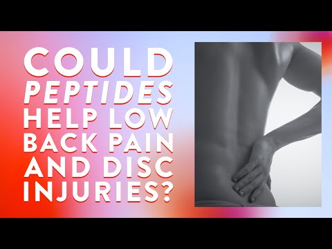 Could peptides help low back pain and disc injuries?