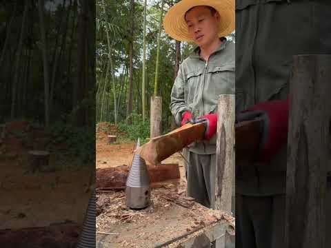 Anh chàng phát minh ra máy bổ củi #mayhanweldhome #haumayhan
