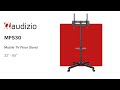 Audizio MFS30 Floor TV Monitor Stand on Wheels, 32 - 65"
