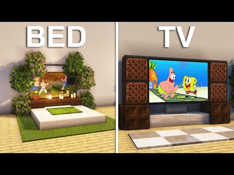 10 Simple Bedroom Ideas in Minecraft!