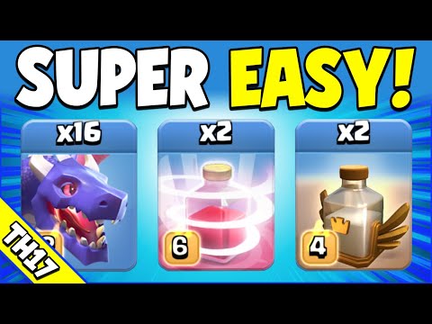 Double Recall Revive is SO EASY!!! TH17 Attack Strategy (Clash of Clans)