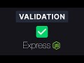 Express Validator Concepts and Usage