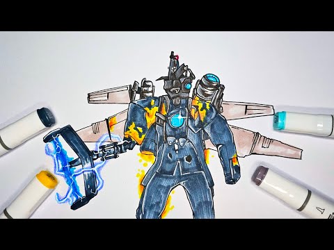 HowtodrawTitanCameraman🔥inskibiditoilet77fanmade