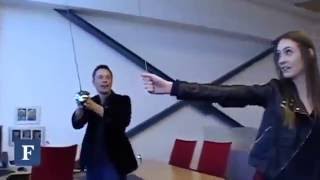Elon musk documentary || Crazy Elon Musk swings a sword during office hours
